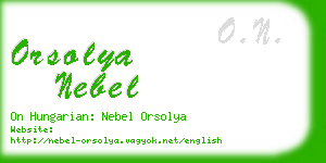 orsolya nebel business card